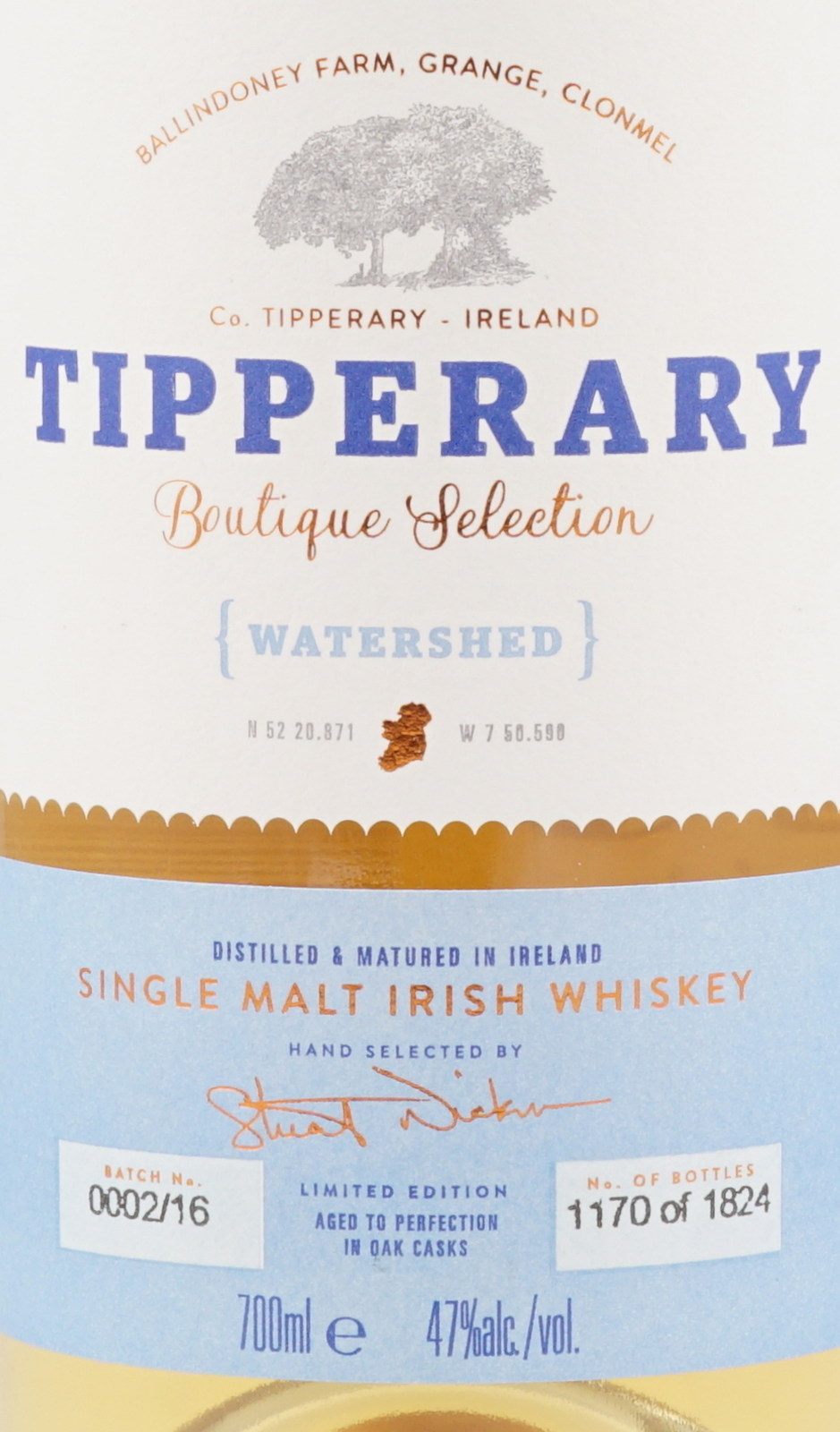 Tipperary Watershed Boutique Selection im Small Batch