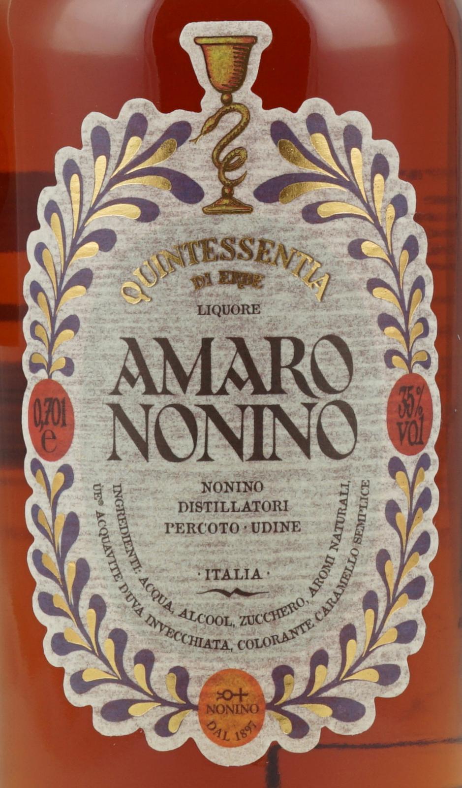 Amaro Nonino Quintessentia 0,7 Liter 35 mehr Likör