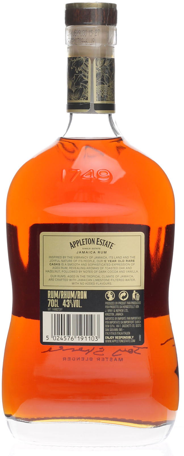 Appleton 12 vom Appleton Estate kommt als feiner Jamaika 