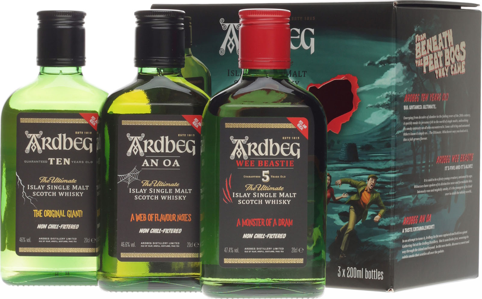 Ardbeg Monsters of Smoke Set 3 x 0,2 Liter im Shop kauf