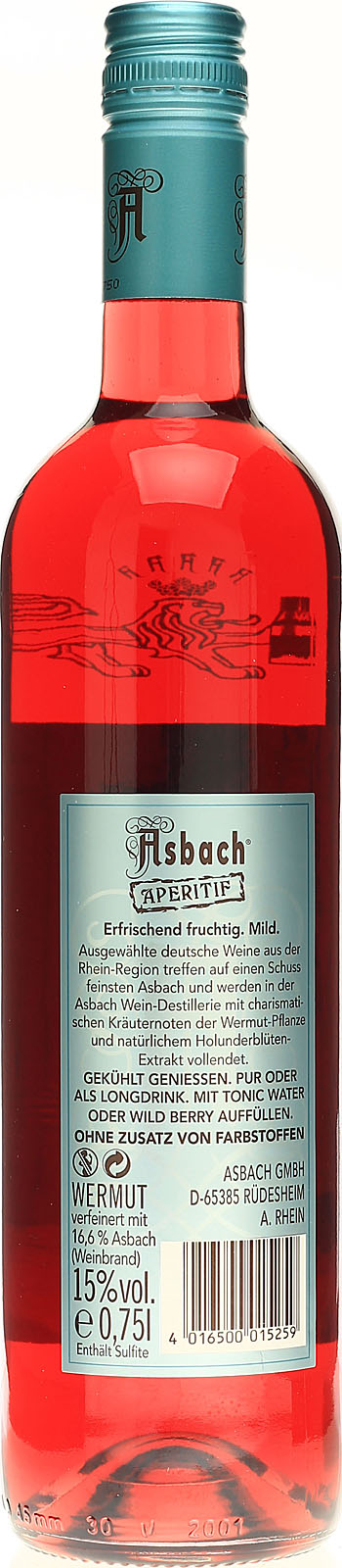 Asbach Aperitif Rose mit Glas online kaufen