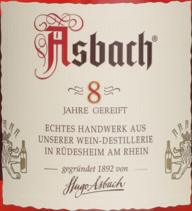 Asbach Privatbrand 8 Shop Edition New hier Jahre im