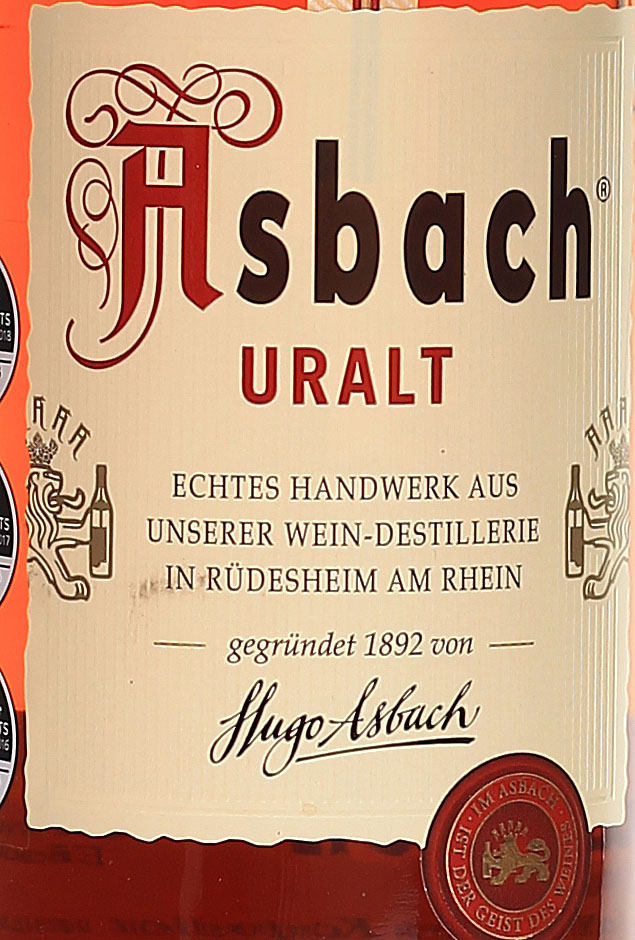 Asbach Uralt, der Klassiker unter den Weinbränden