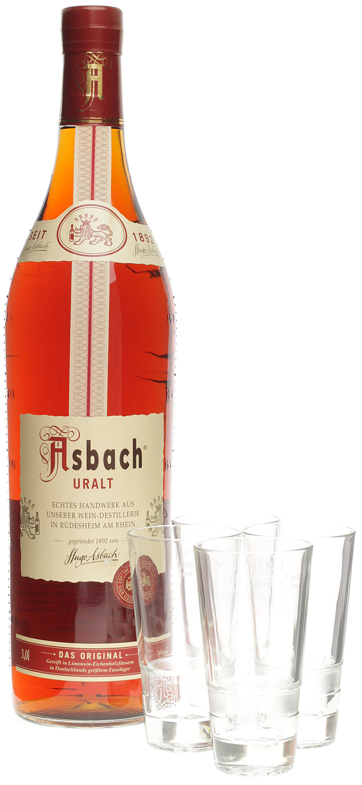Liter Uralt Asbach 3,0 36 %