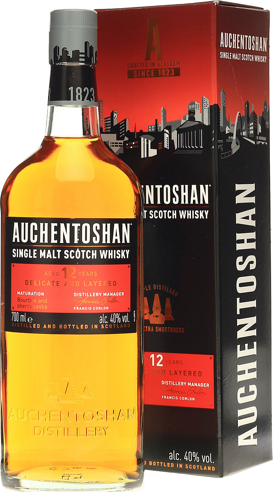 Jahre - Whisky 12 Lowland Auchentoshan Single 0,7l Malt