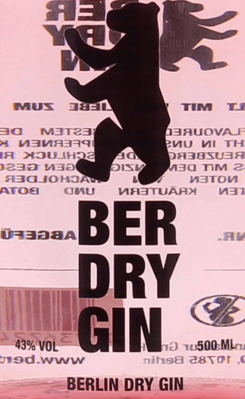 BERlin Dry Gin 0,5 Liter 43 % Vol. direkt aus der Haupt