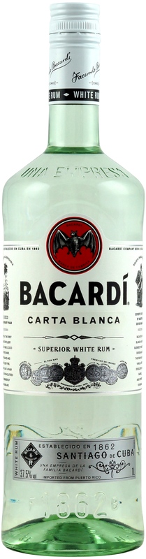 Bacardi Carta Blanca Der White Rum Als 1 Liter Flasche Von Bacardi