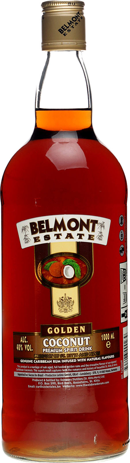 Belmont Estate Gold Coconut Rum Belmont Estate Gold Coconut Rum