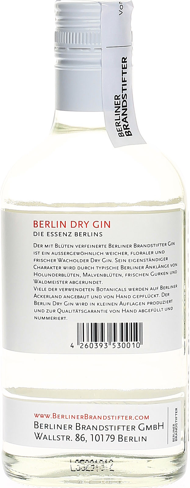 Berliner Brandstifter Berlin Dry Gin 350 ml. und 43,3 %