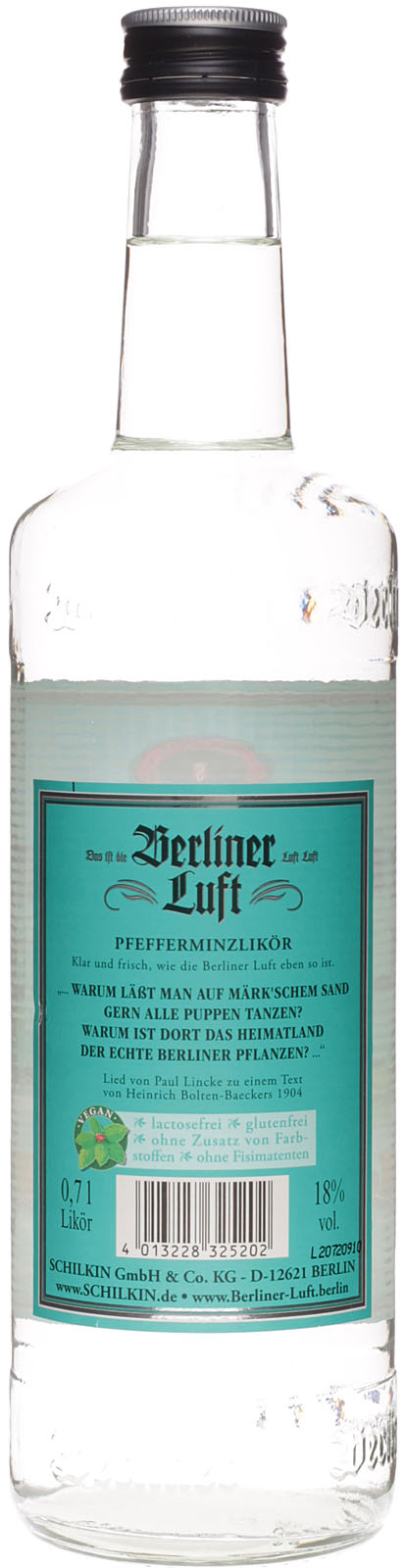 Berliner Luft Pfefferminz Likör - kultige Pfefferminze