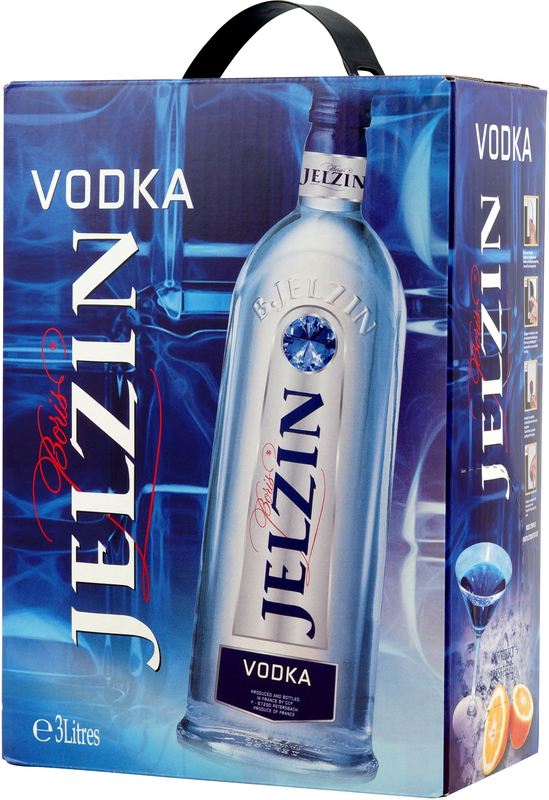 Jelzin Vodka 3 Liter, der Vodka Bag für Ihre Party mit Vodka Cocktails