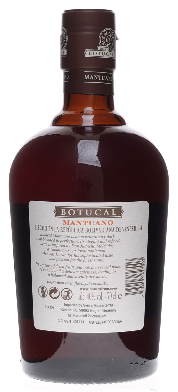 Botucal Mantuano Geschenkset mit Tumbler 0,7 Liter 40 % | Rum