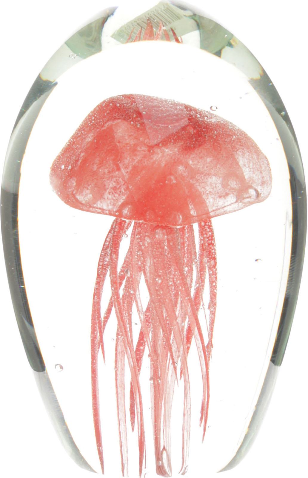 Briefbeschwerer Qualle Paperweight Jellyfish Design NEU Deko Glas Briefblock 