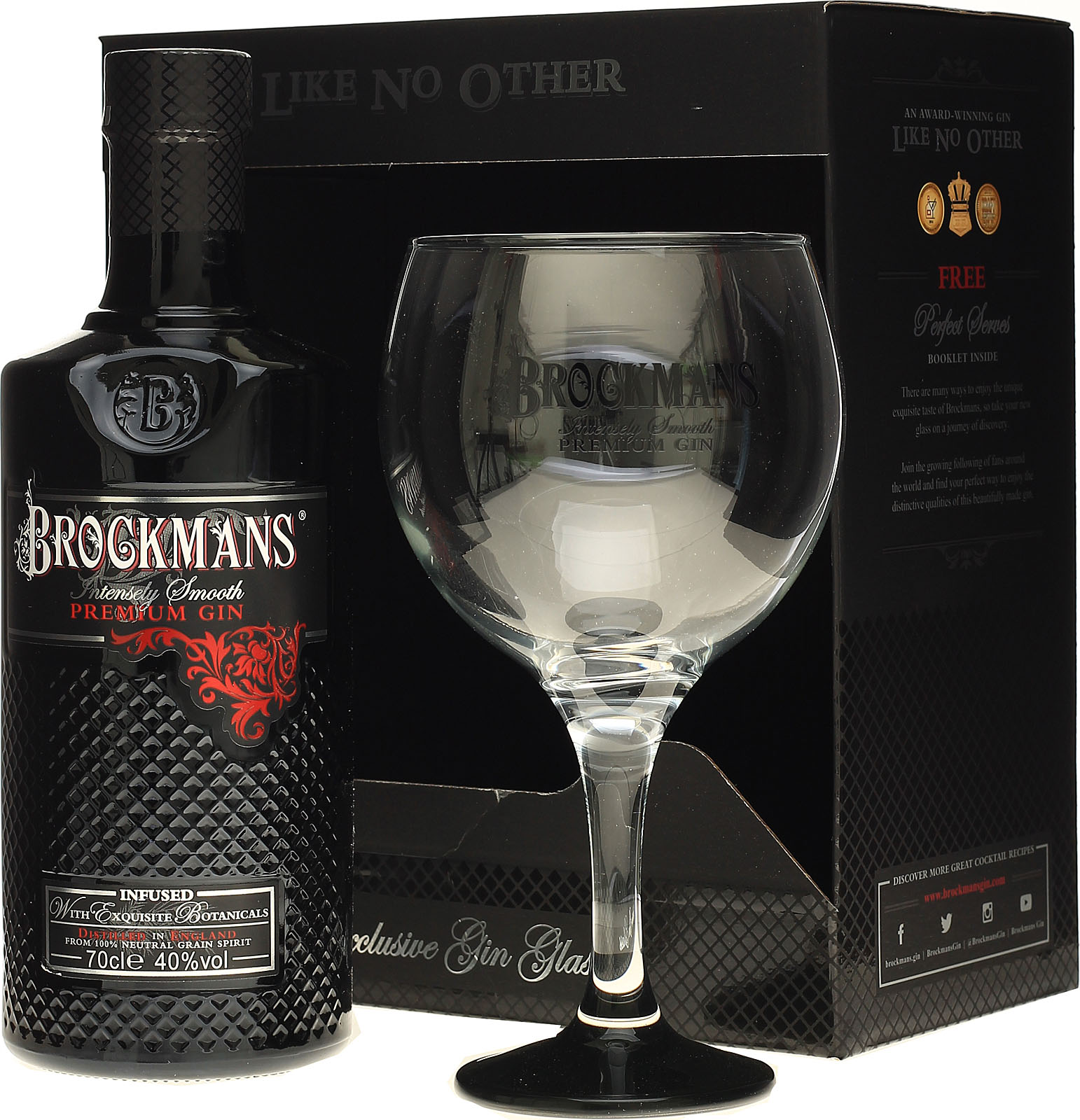 Brockmans Intensely Smooth Gin Geschenkset, PremiumGin