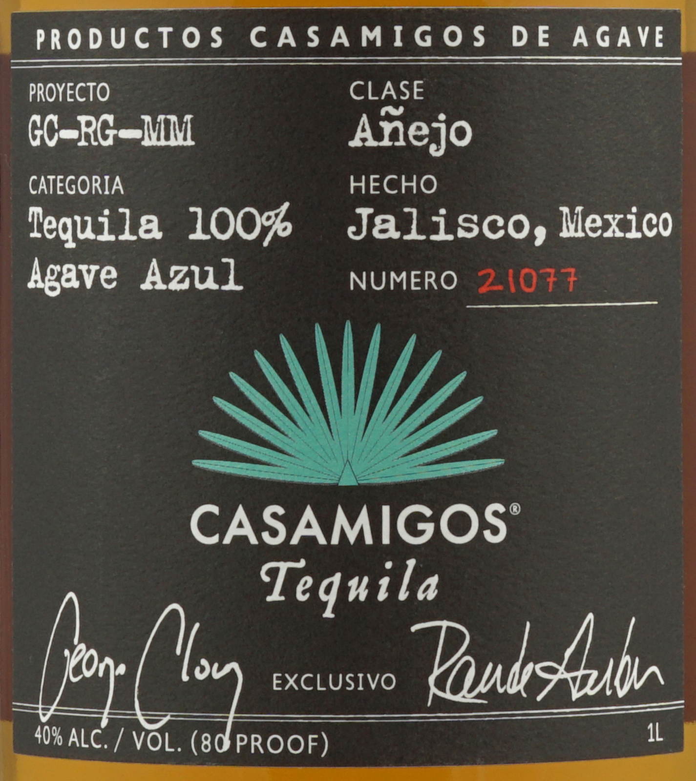 Casamigos Anejo Tequila 1 Liter 40 Vol. PremiumTequi