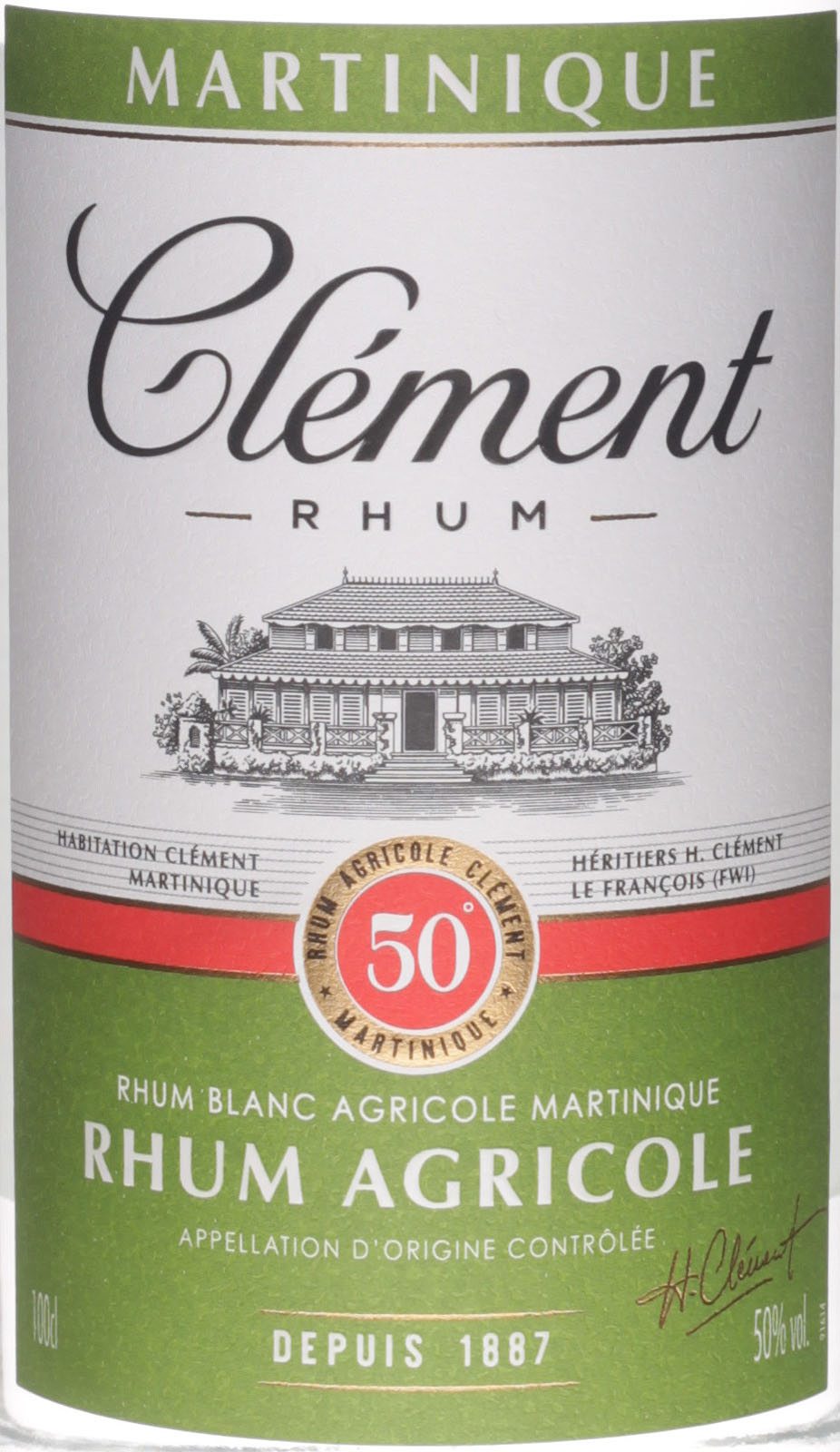 Rhum Clément - Rhum blanc - CUBI - Martinique - AOC