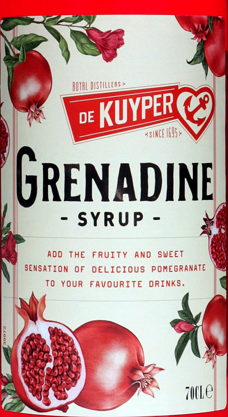 De Kuyper GrenadineSirup Perfekte Süße und Farbe