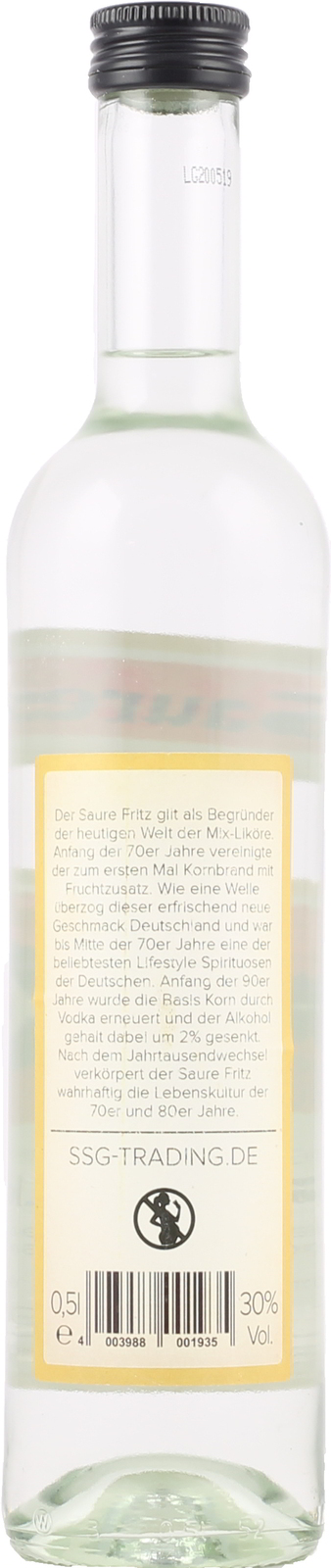 Der Saure Fritz Ist Ein Likor Aus Deutschland Der Seine Beruhmtheit In Den 70er
