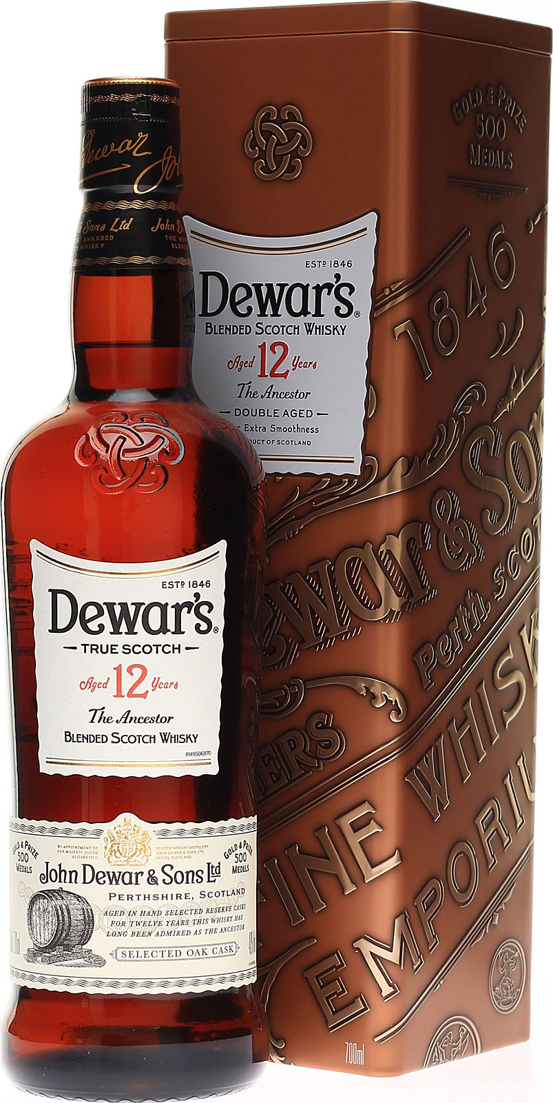 Dewars 12 Jahre Blended Scotch Whisky hier im Shop