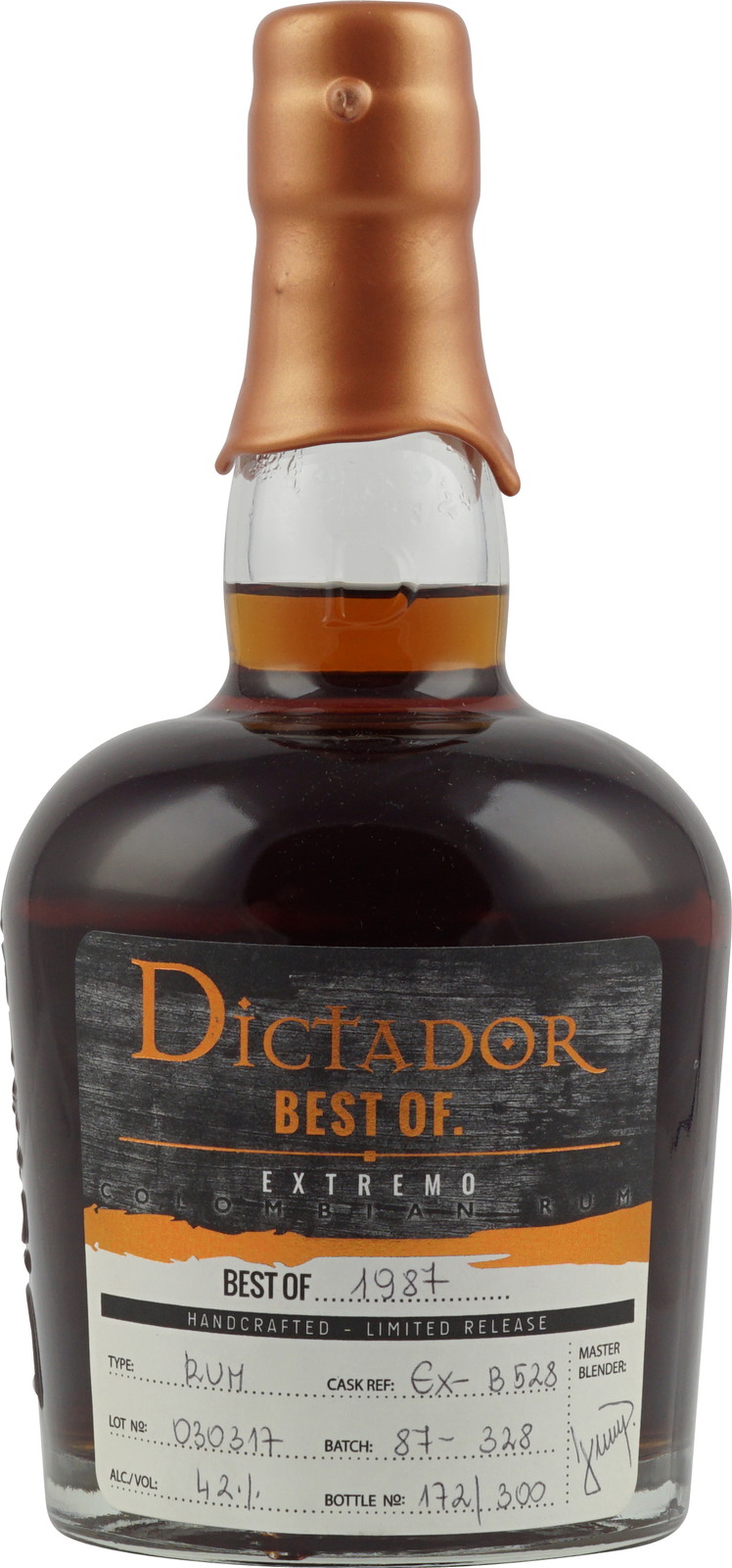 Dictador Best of 1987 Extremo 0,7 Liter 42 % Vol.