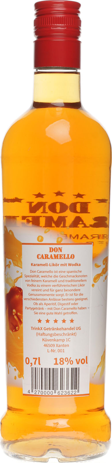 Don Caramello Karamell Likör bei uns im Shop kaufen.