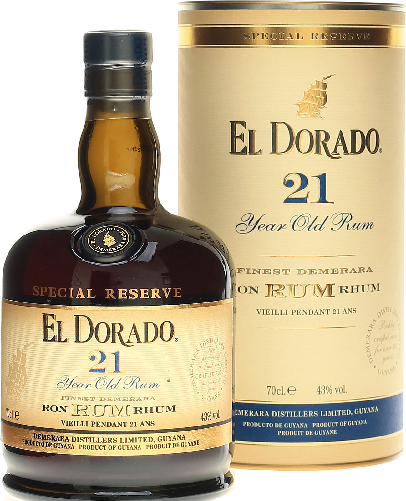 El Dorado 21 Jahre 0 7 Liter 43 Vol Gibt Es Ab Jetzt Auch Bei Uns Im Online Shop