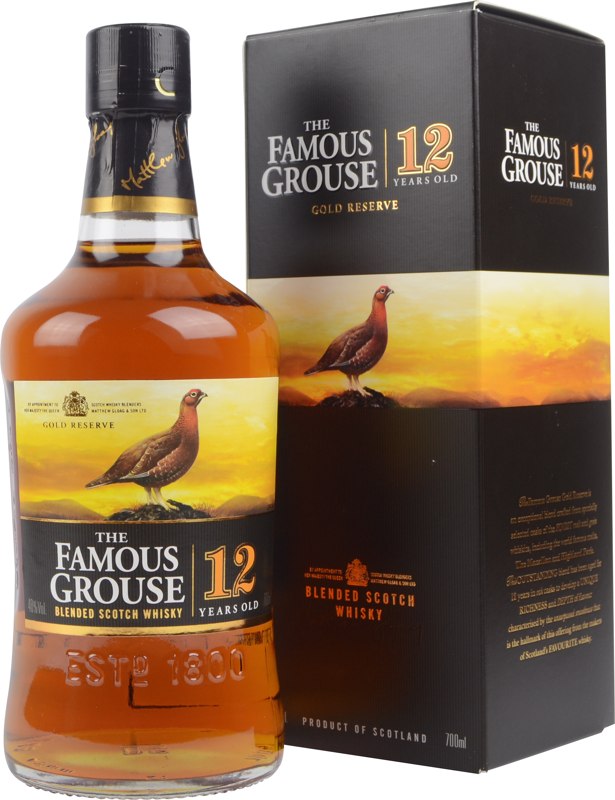 ウイスキー　古酒Famous Grouse Gold Reserve 12年 Famous Grouse 12 Year Old Gold Reserve 70cl Whisky | Master