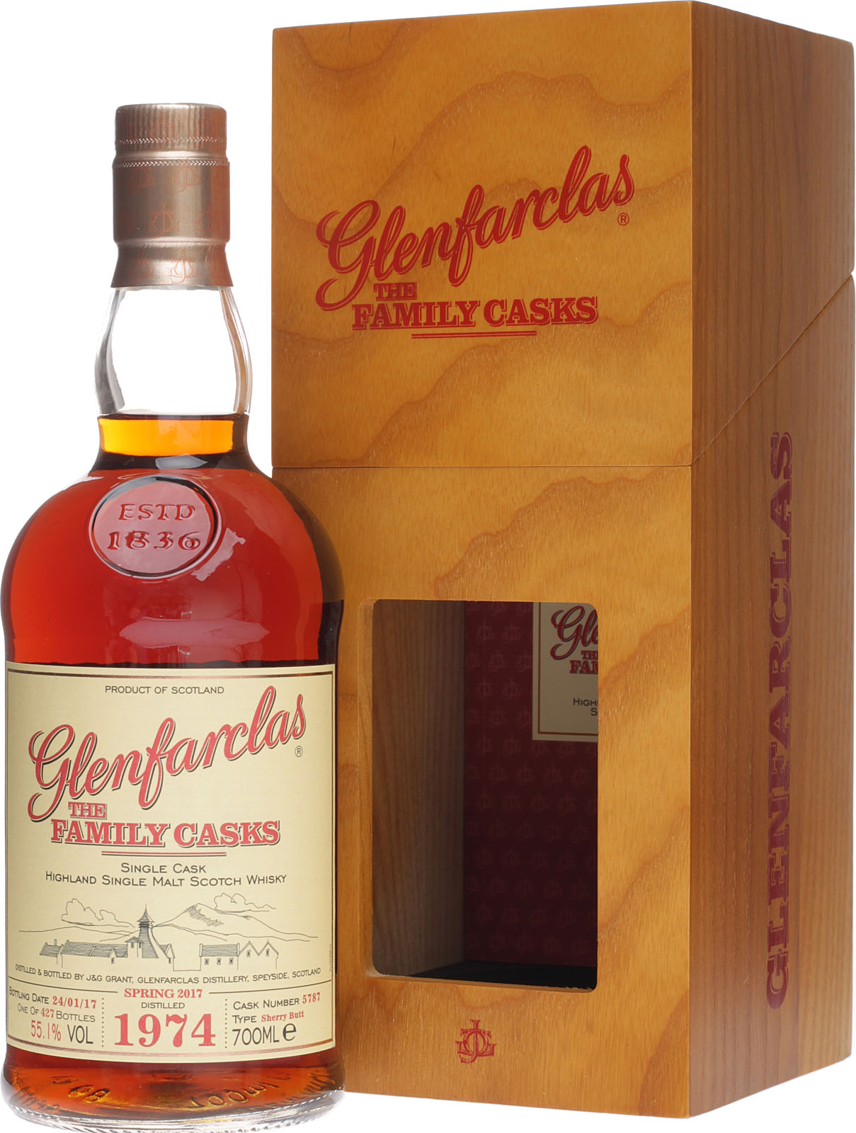 Glenfarclas Vintage 1974 Spring 2017 0,7 Liter 55,1 % Vol. Kaufen.