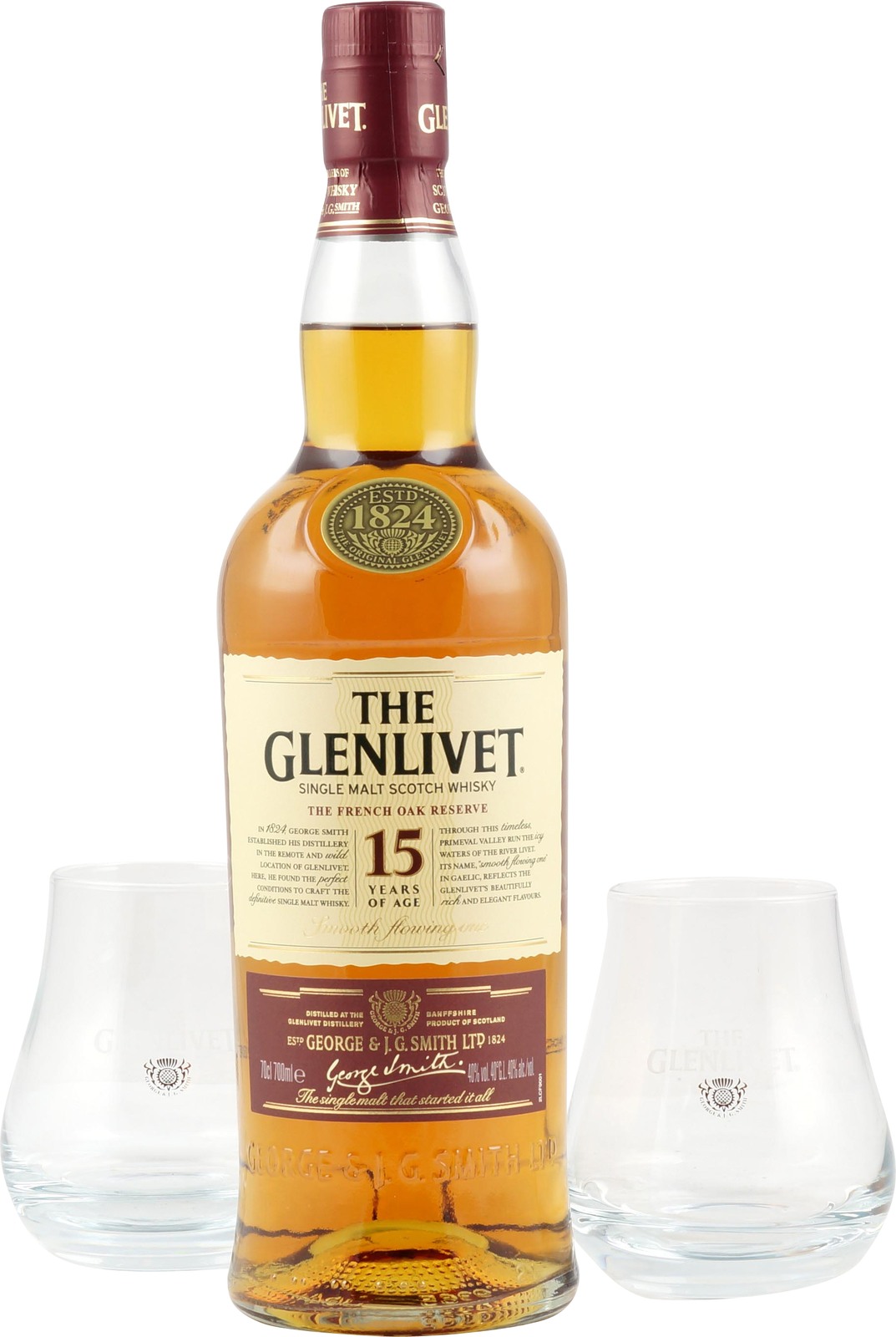 Glenlivet 15 Jahre French Oak Reserve Geschenkbox 0,7 Liter 40 