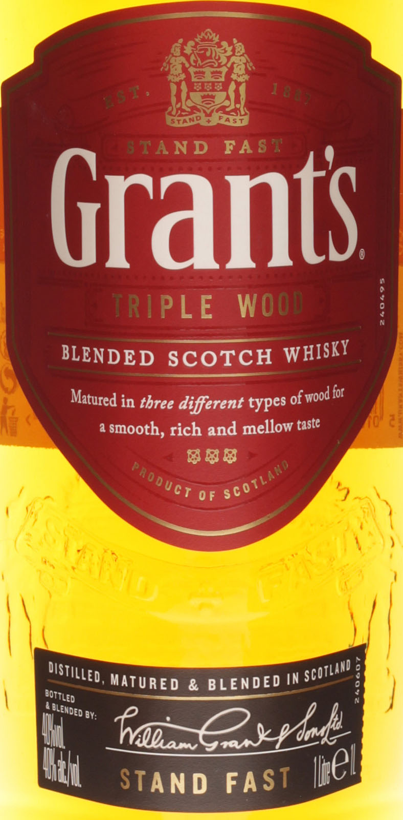 Grants Triple Wood Whisky mit 1000 ml und 40 % Vol.