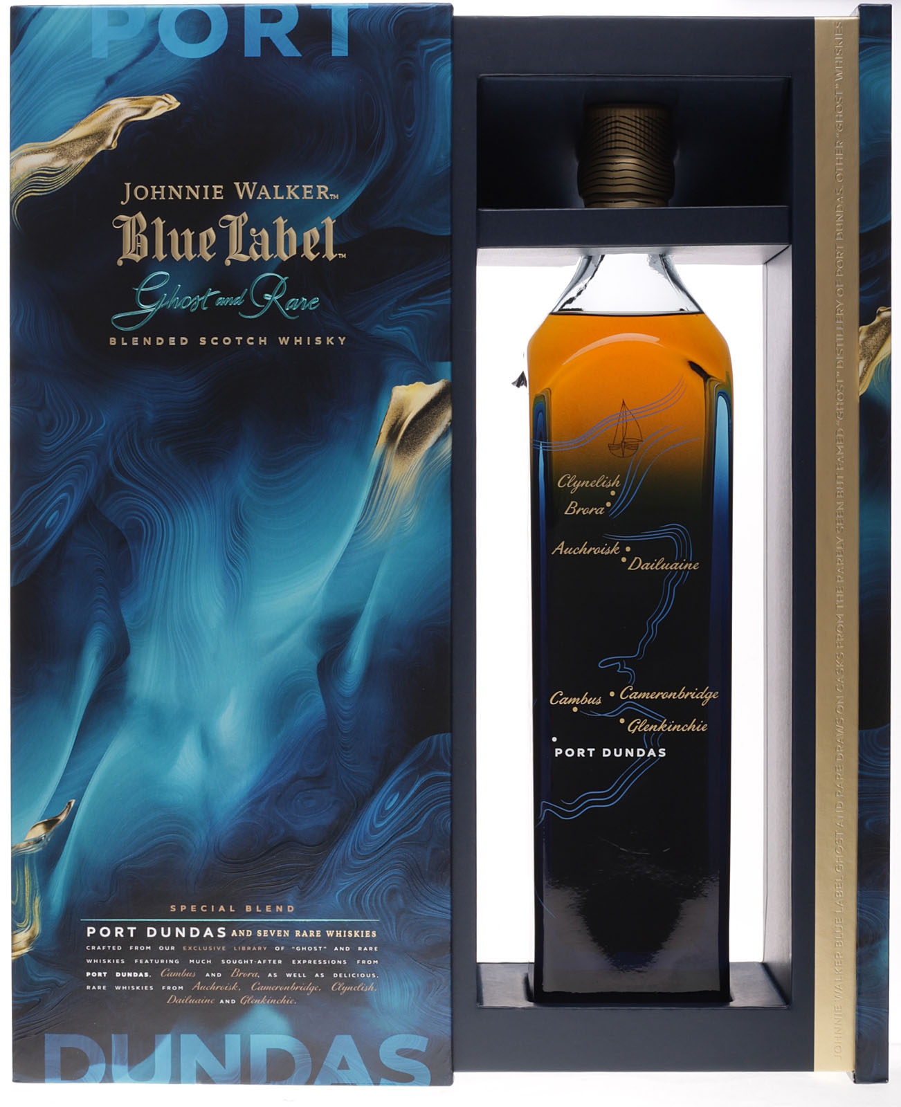 Johnnie Walker Blue Label Ghost and Rare Port Dundas ka