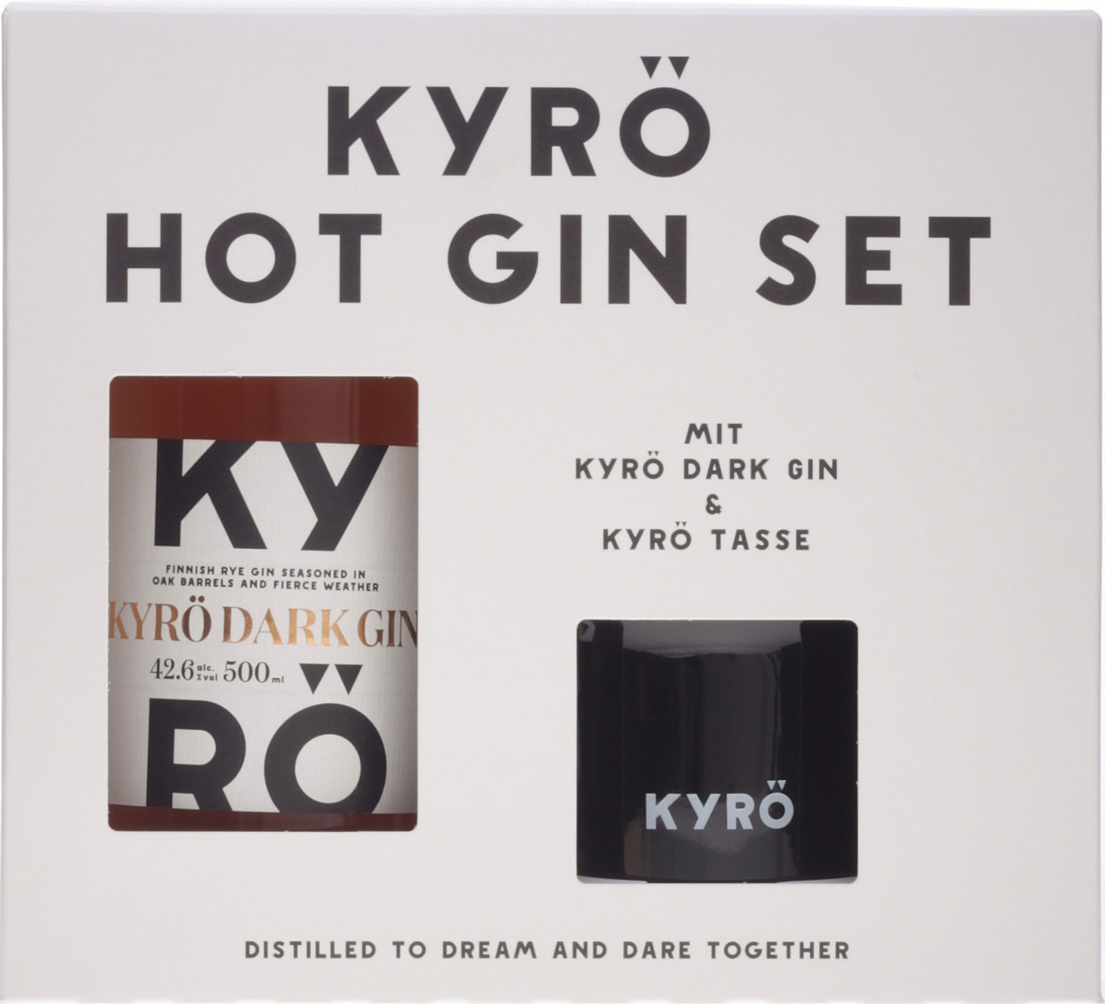 Kyrö Koskue Cask-Aged Rye Gin Geschenkset mit Tasse