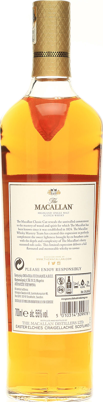 Macallan Classic Cut 0,7 l 55 % Vol. streng limitierter