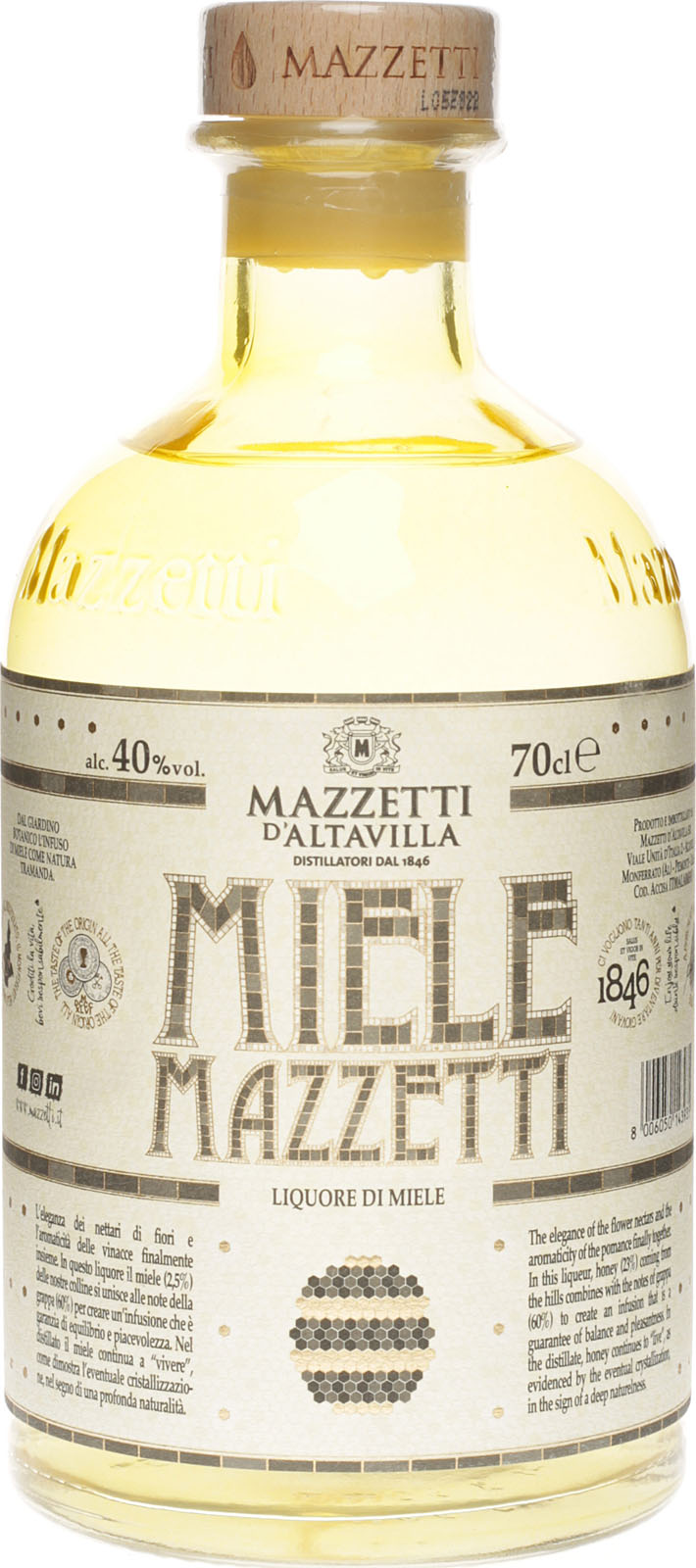 Mazzetti d´Altavilla Liquore di Miele 0,7 Liter 40 V