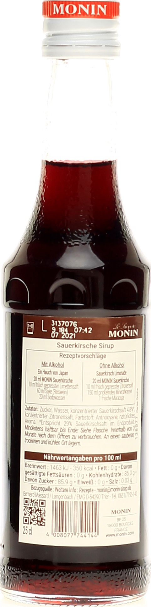 Monin Sirup Sauerkirsche 0,7 l 