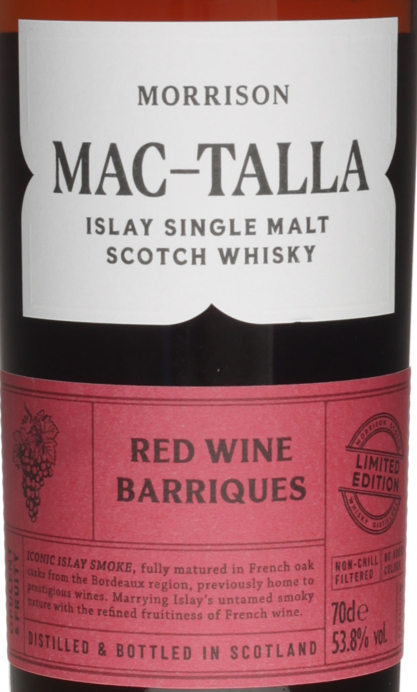 Morrison MacTalla Red Wine Barriques Limited Edition b
