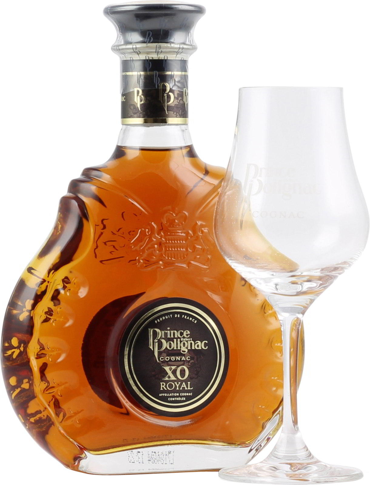 Polignac Cognac XO Royal 0,35 Liter mit Glas bei uns ka