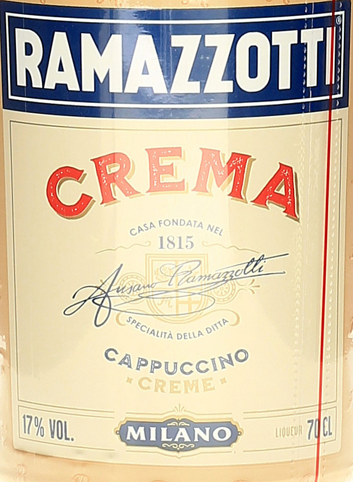 Ramazzotti Crema, Sahnelikör aus Italien