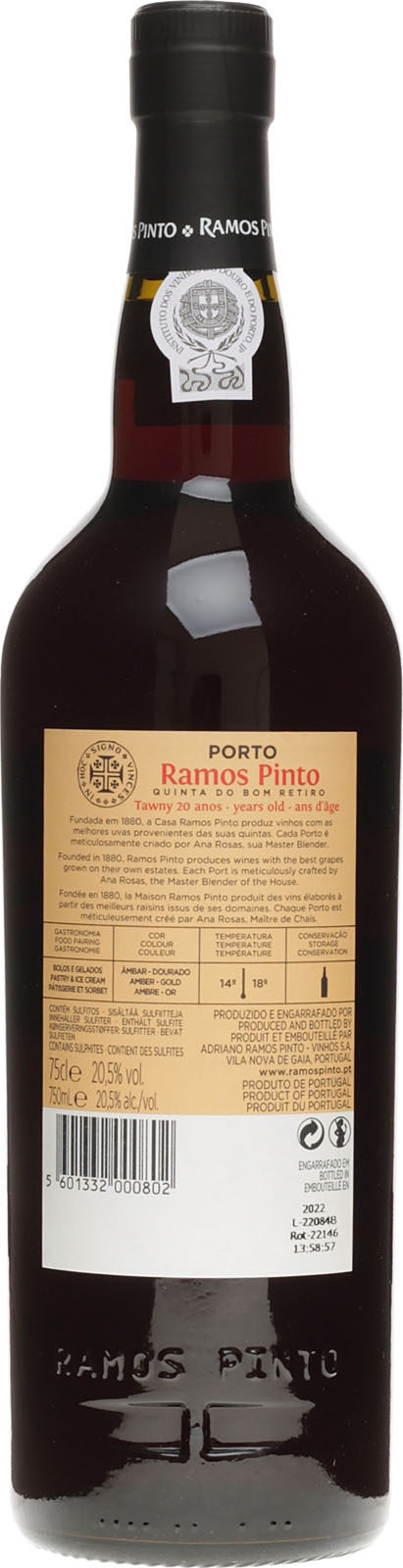 Ramos Pinto Tawny 20 Jahre bei uns im Shop kaufen.