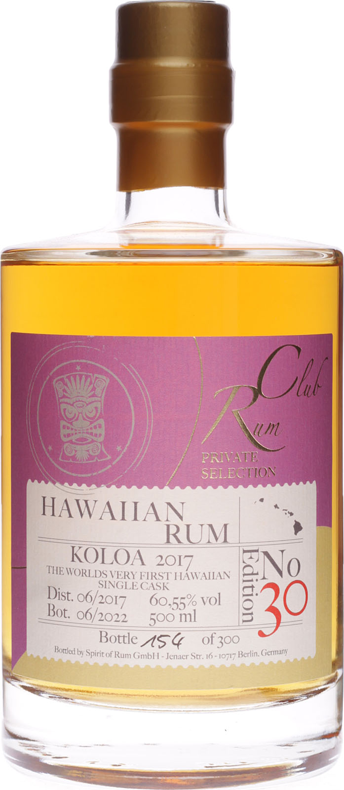 Private Selection Ed. 30 Hawaiian Rum Koloa 201