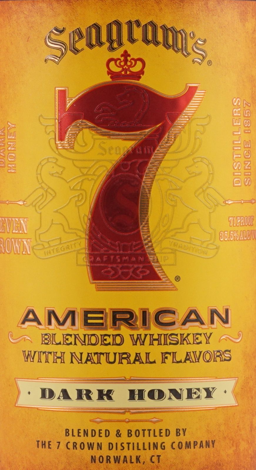 Seagrams 7 Dark Honey 1,0l 35,5