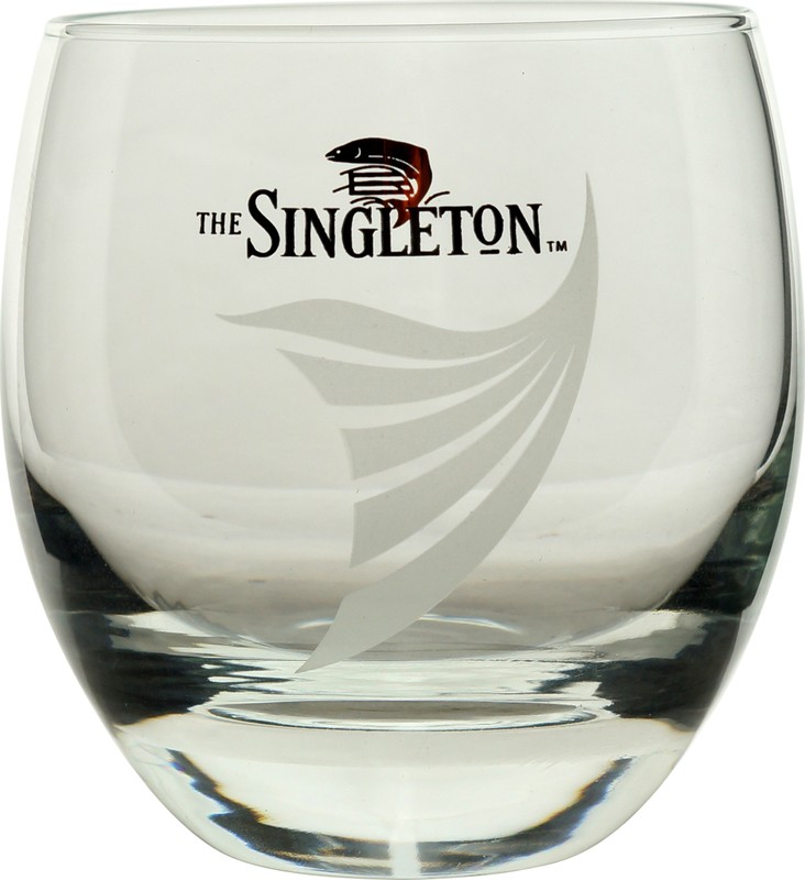 773 Singleton Whisky Dufftown Tumbler mit sehr bauchiger Form Glas Gläser 