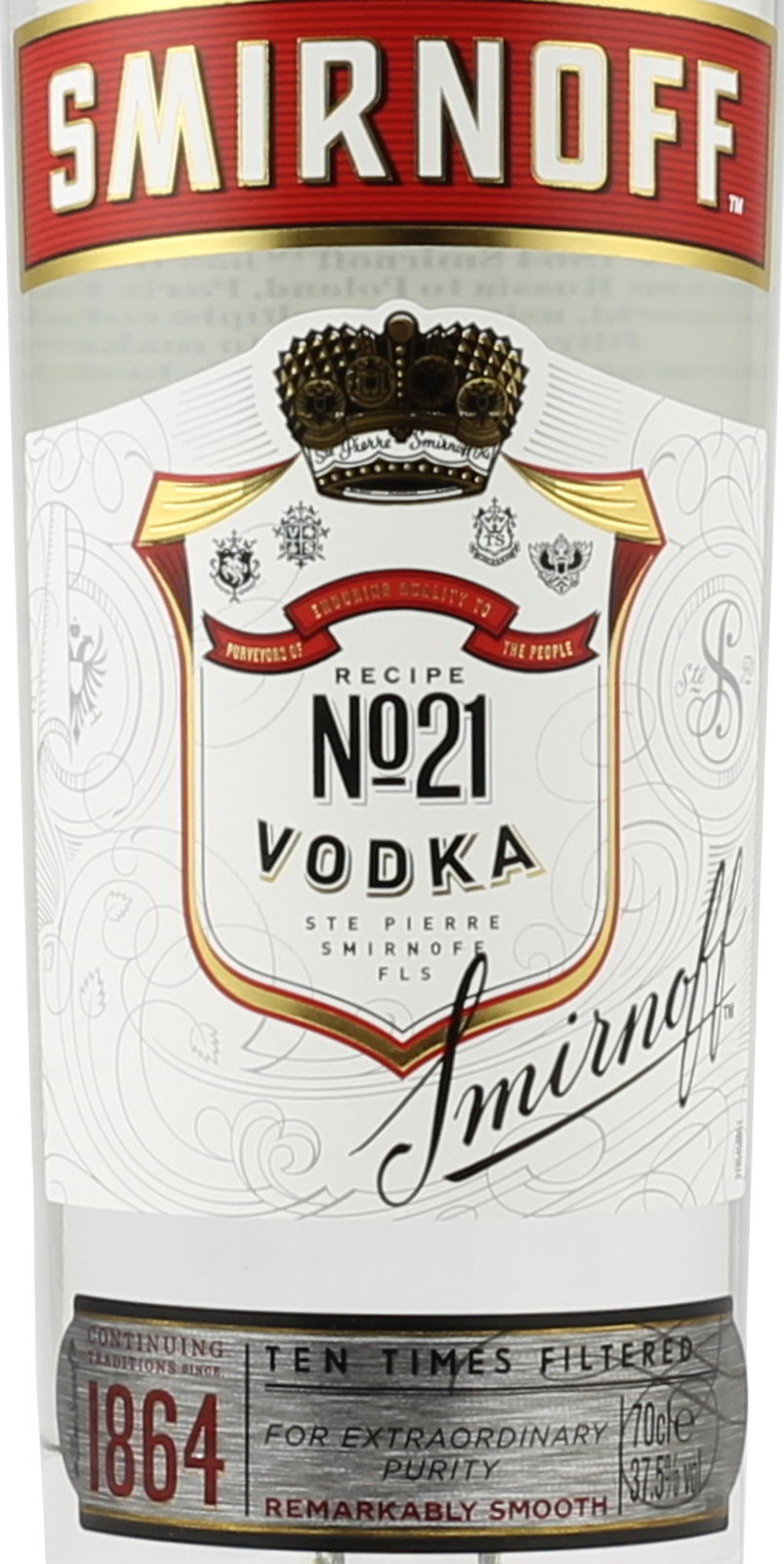 Label kaufen Shop Smirnoff Red Liter im Vodka 0,7