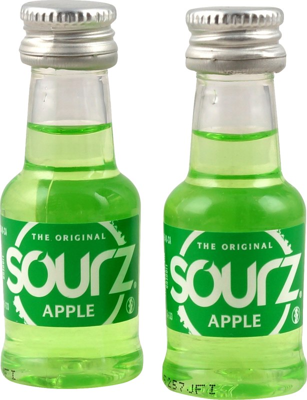 Sourz Apple Apfel Likör Miniset mit 25 x 0,02 Liter u