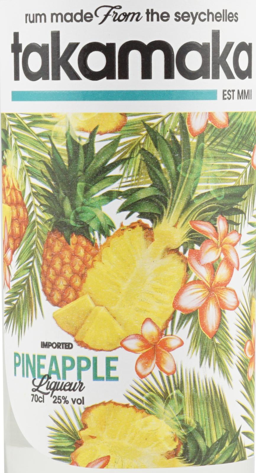 Takamaka Pineapple Die Ananas Spirituose auf Rumbasis