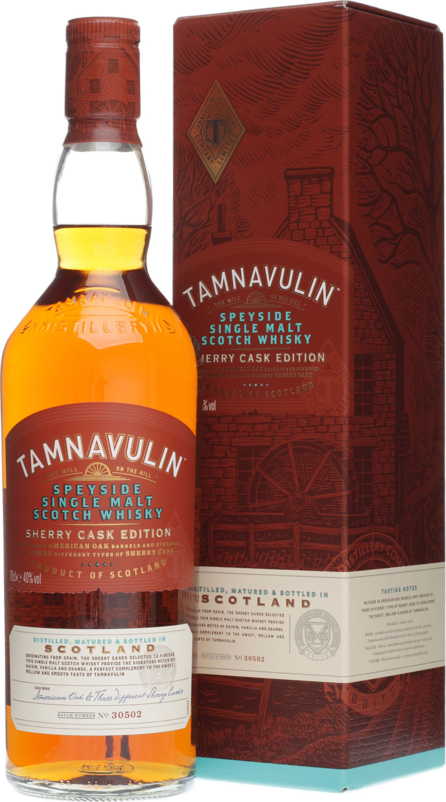 Tamnavulin Sherry Cask Whisky 0,7 Liter 40 Vol. im Sh