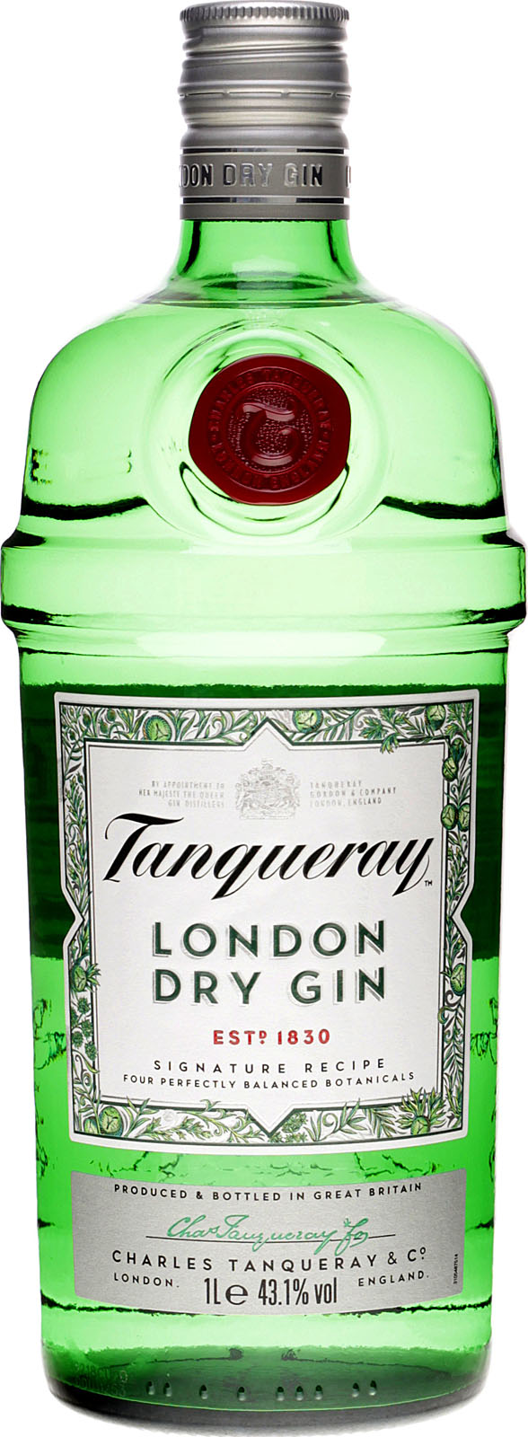 Tanqueray London Dry Gin mit der Edition in klassischen
