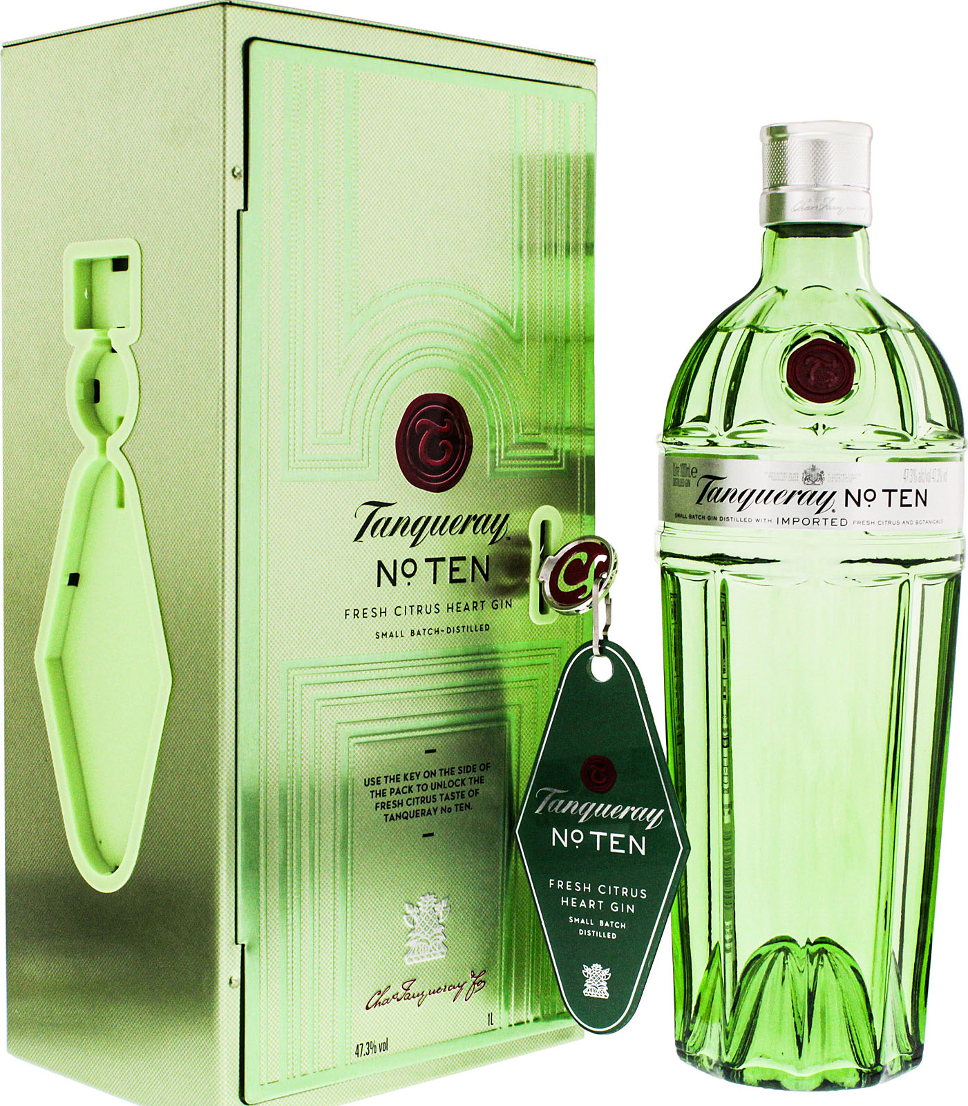 Tanqueray No. Ten Gin Metallsafe hochwertiger Gin