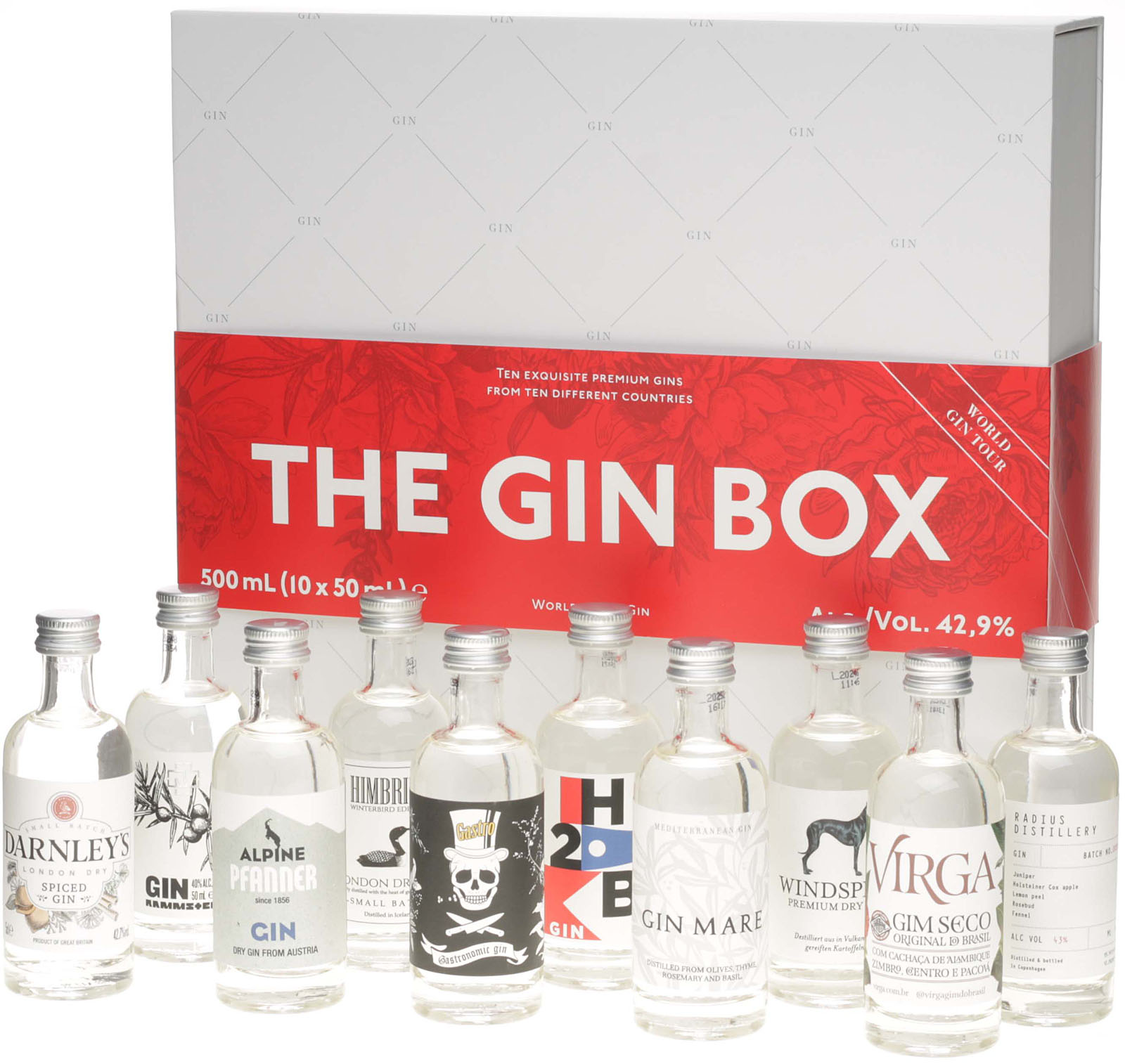 The Gin Box World Tour Edition 2 10x 0,05 Liter 42,9 