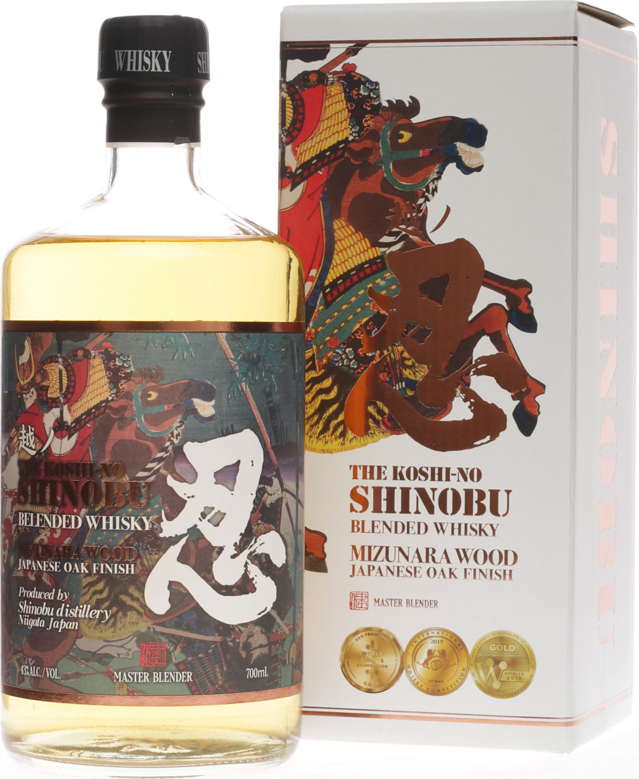The KoshiNo Shinobu Blended Whisky Mizunara Wood Oak F